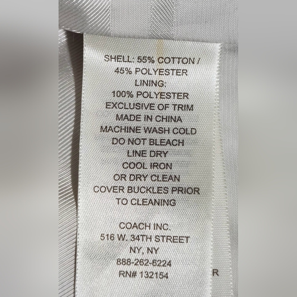 Coach Multicolor Plaid Trench Coat - Picture 13 of 14